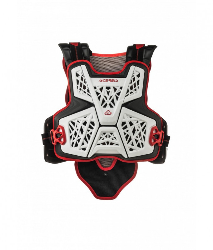 Jump MX Chest Protector - White/Black/Red