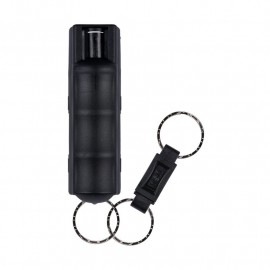 Black Campus Safety Pepper Gel with Quick Release Key Ring