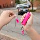 Pink Campus Safety Pepper Gel with Quick Release Key Ring