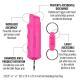 Pink Campus Safety Pepper Gel with Quick Release Key Ring