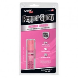 Pink Compact Pepper Spray with Clip