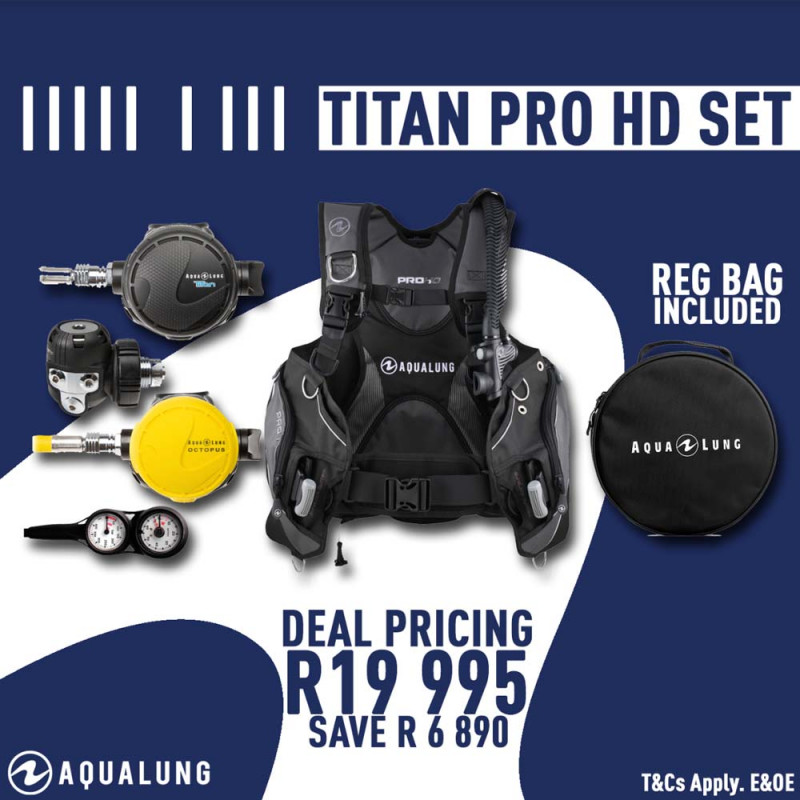 Titan Pro HD Men Set w/Regulator Bag