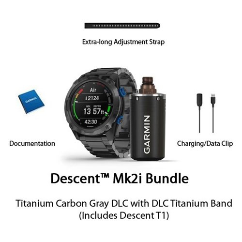 Garmin Watch - Descent Mk2i T1 Bundle / TI Band