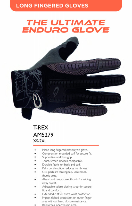 T-Rex - Long Finger Glove