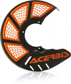 Acerbis X-Brake Vented Front Disc Large Cover - Black/Orange