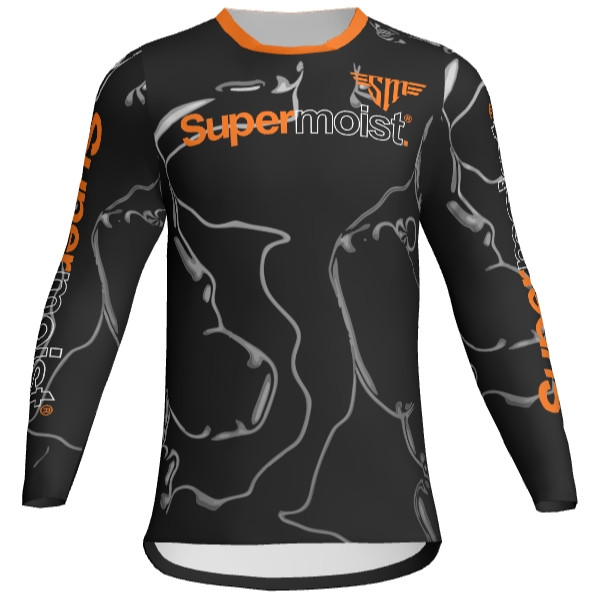 Supermoist Racing Granite Riding Shirt - Orange